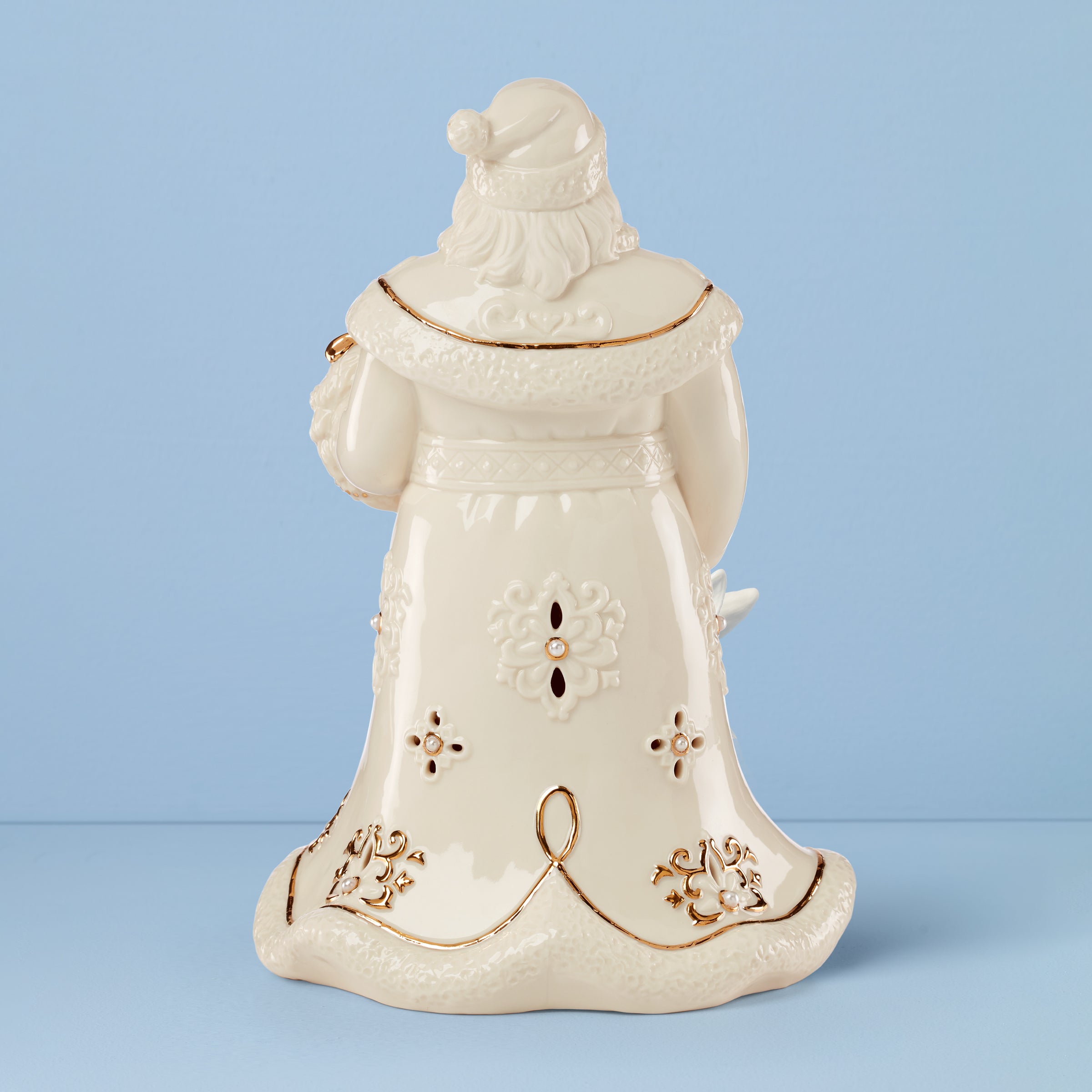 Florentine & Pearl Lit Santa Figurine - Image 4