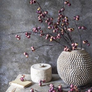 Artificial Berry Hawthorn Stem. Pink