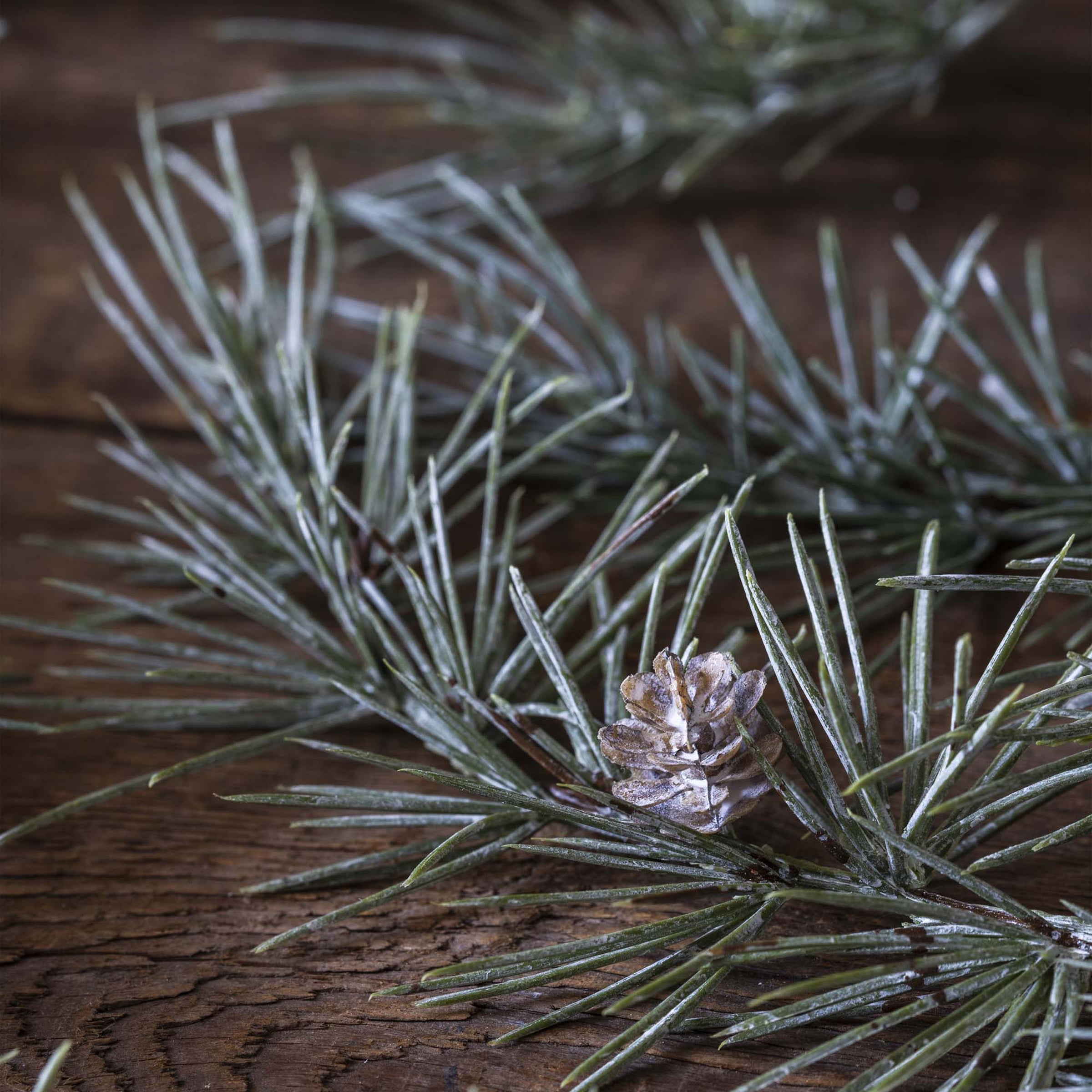 Artificial Cedar and Pinecone Branch - Image 4