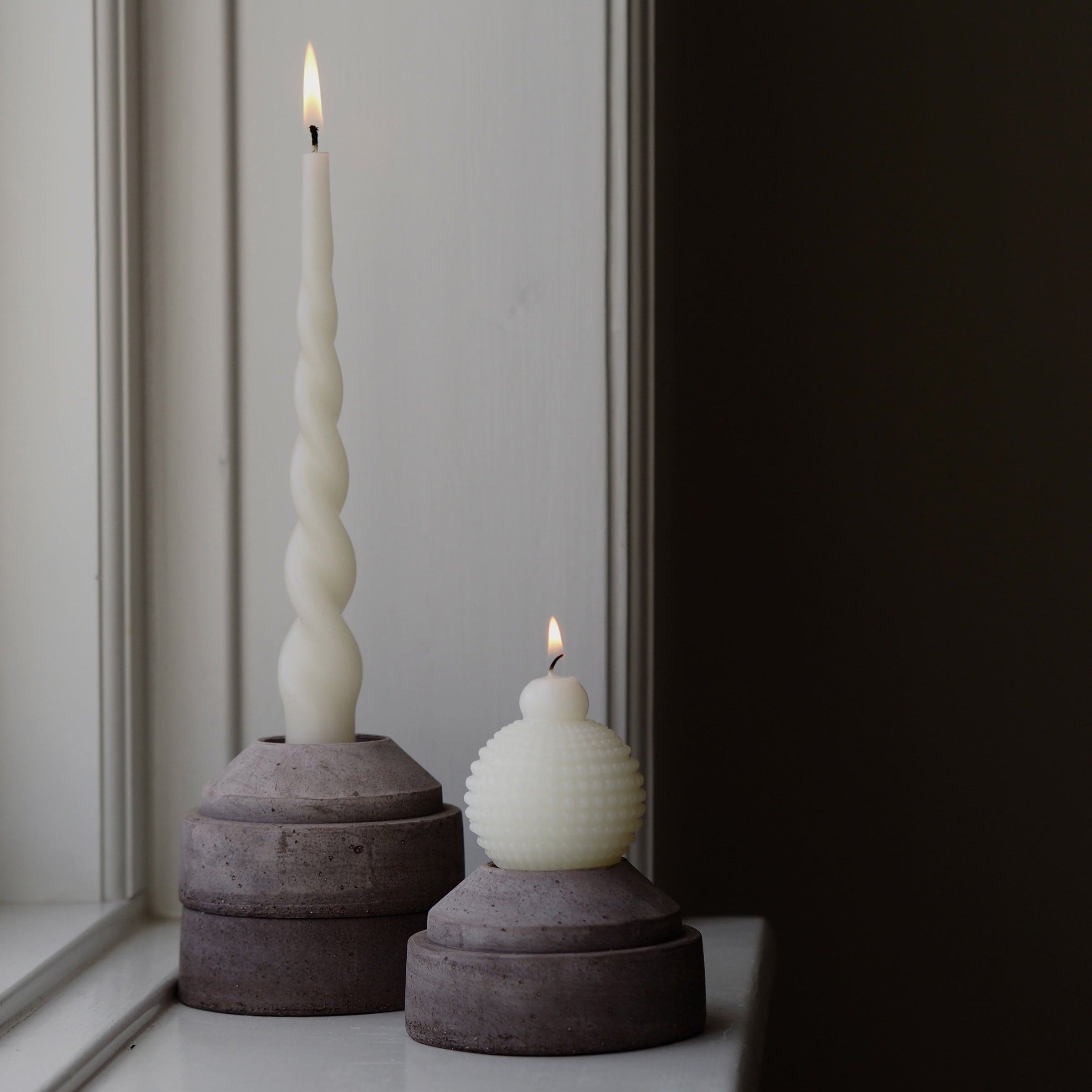 Hoff Candleholder. Raw Grey - Image 2