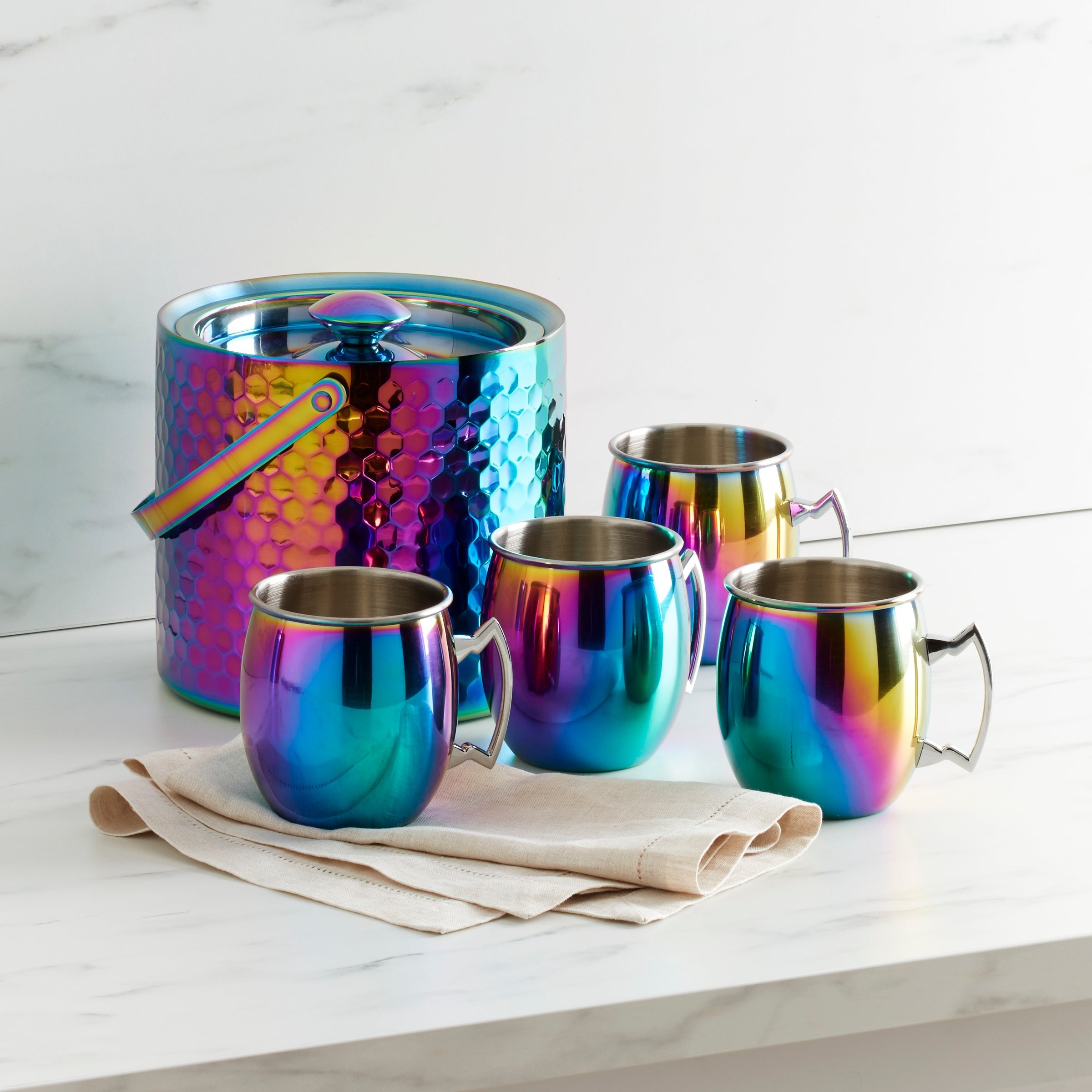 Rainbow Moscow Mule Mugs - Set Of 4 - Image 4