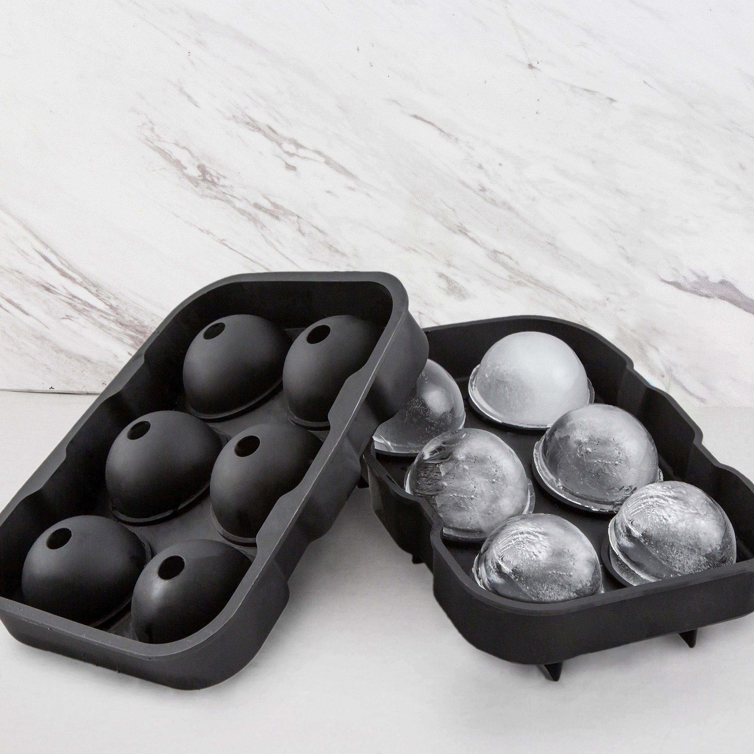 Black Round Silicone Ice Mold - Image 4