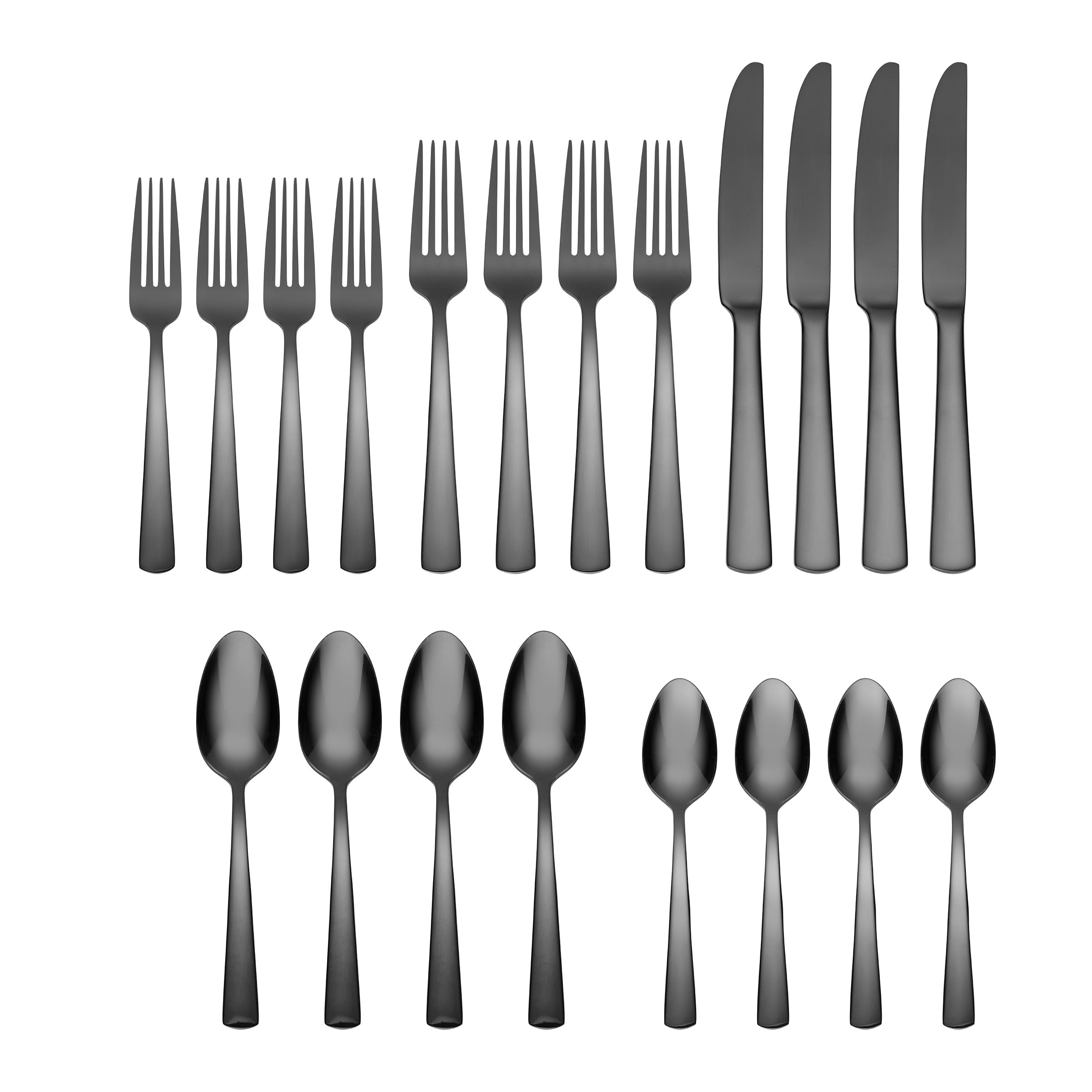 Aptitude Midnight Glossy 20 Piece Flatware Set - Image 2