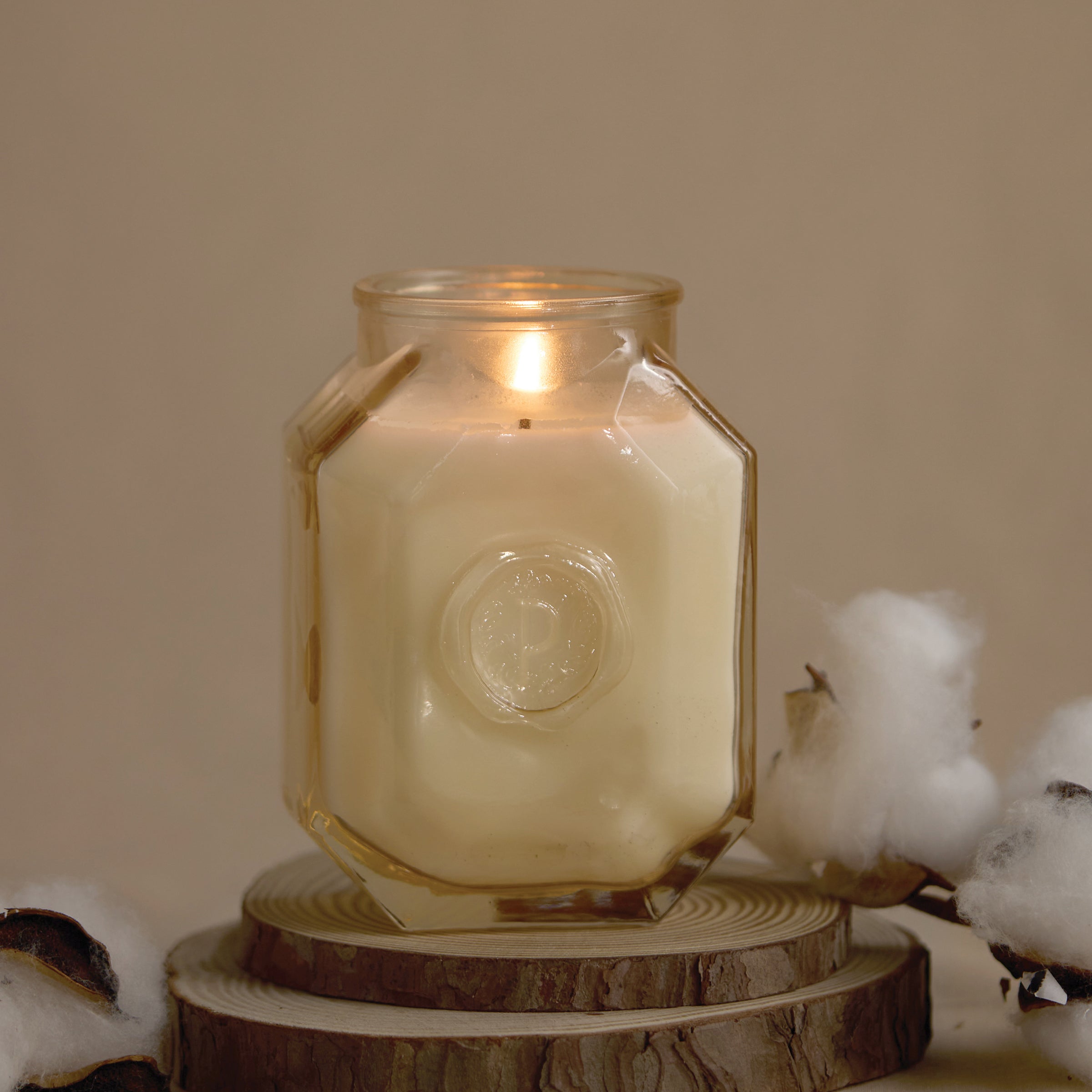 Botanica 8-oz Soy Wax Candle. Cotton & Teak - Image 6