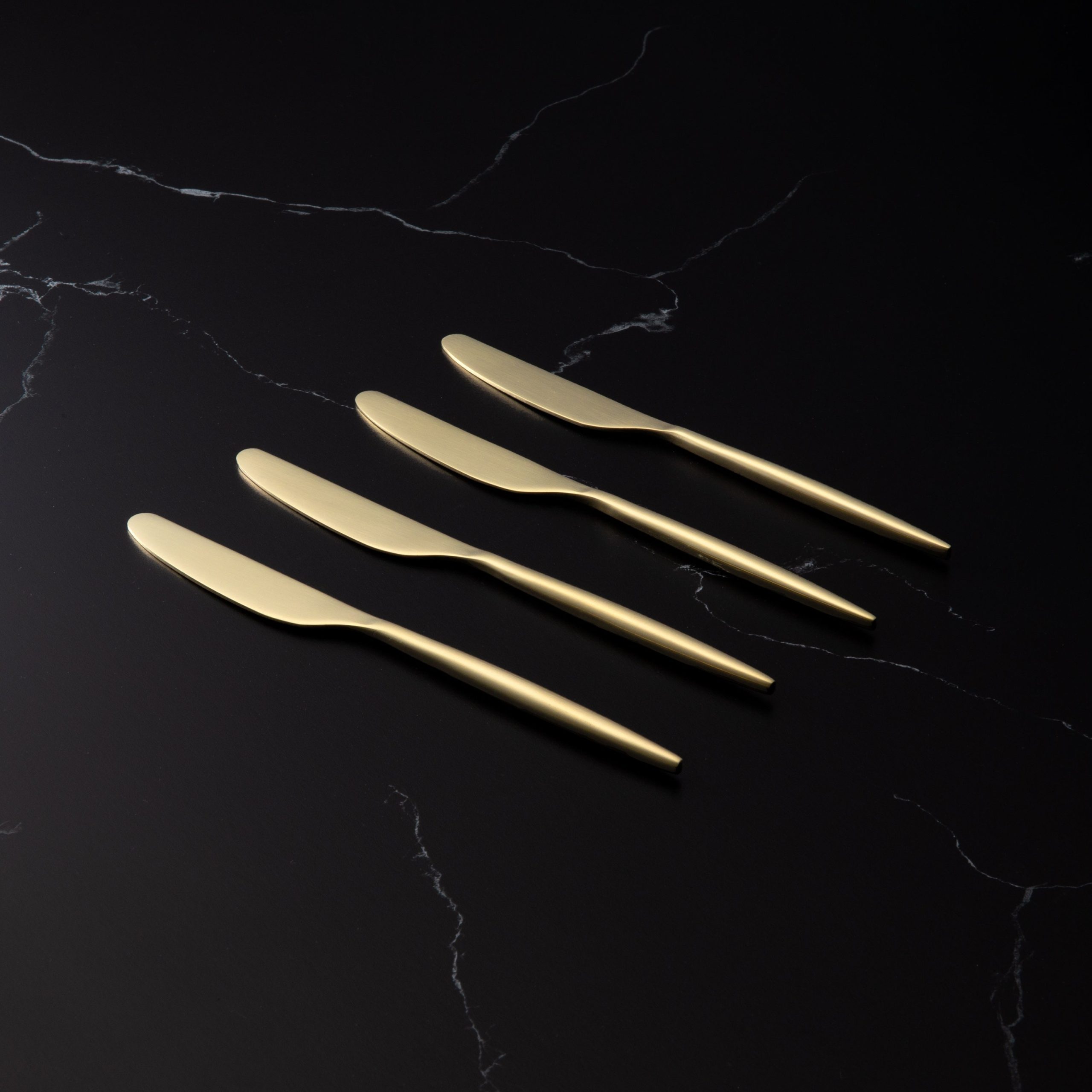 Gaze Champagne Satin Spreader - Set of 4 - Image 2