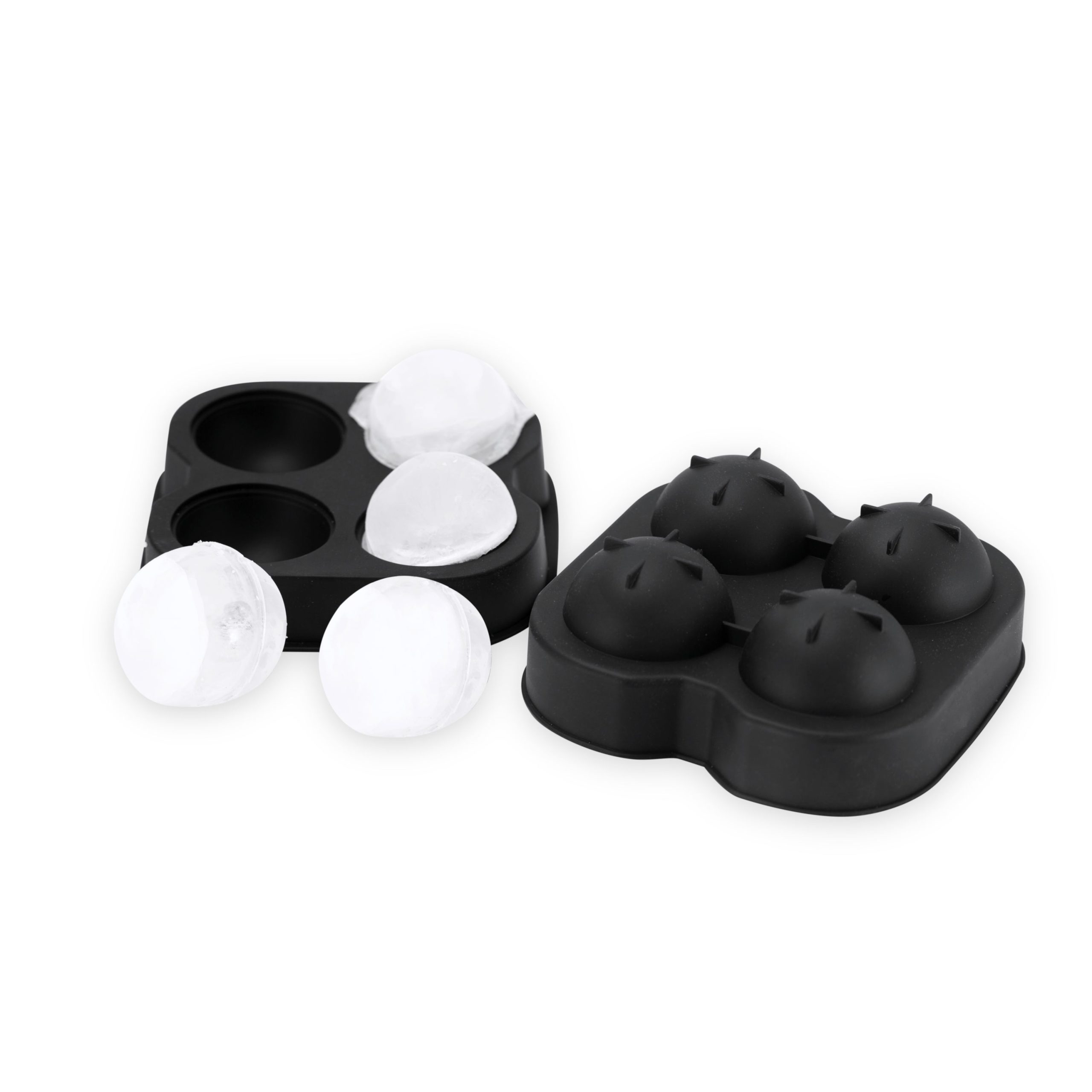 Black 4 Sphere Silicone Ice Mold - Image 4