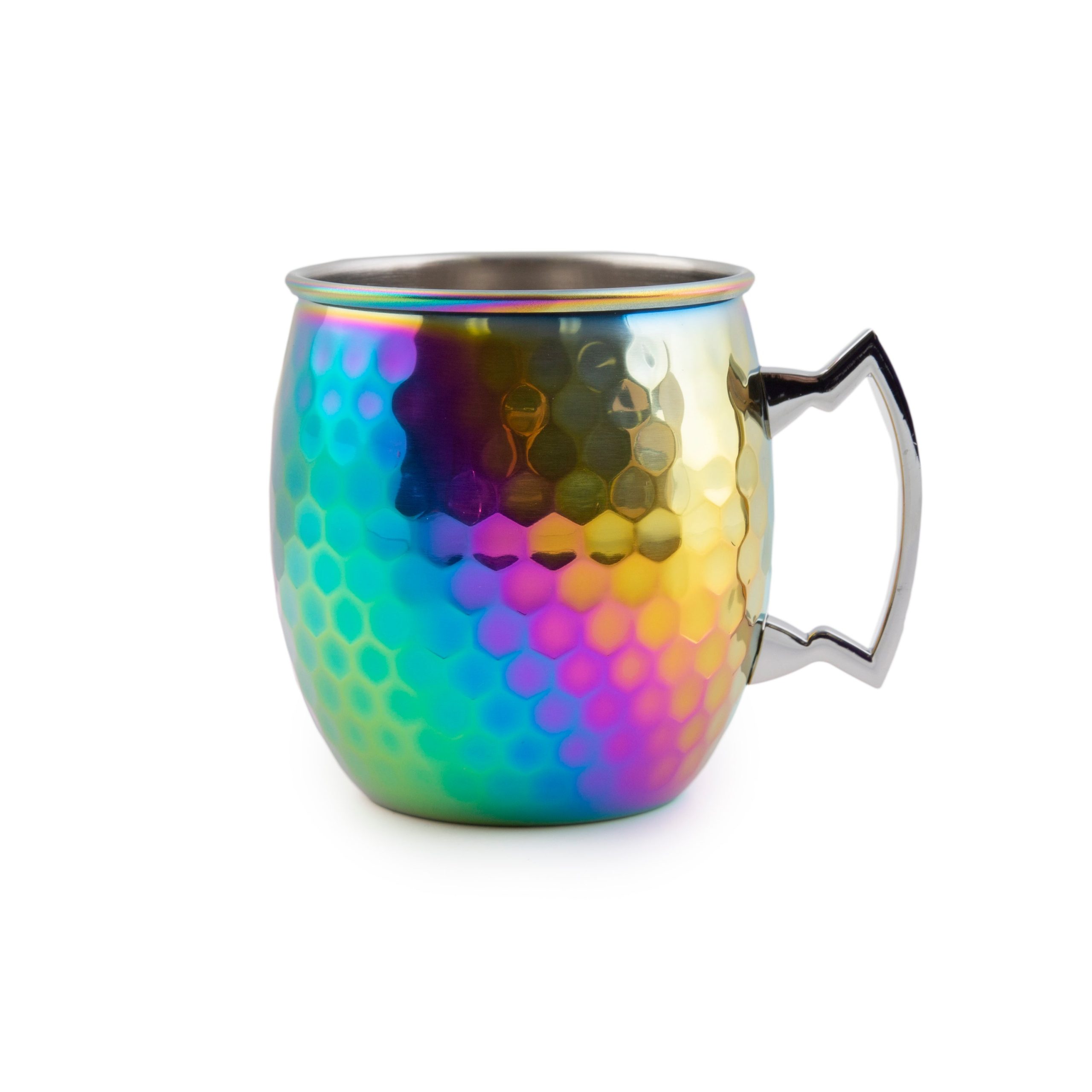 Hammered Rainbow Moscow Mule Mugs - Set Of 4 - Image 4