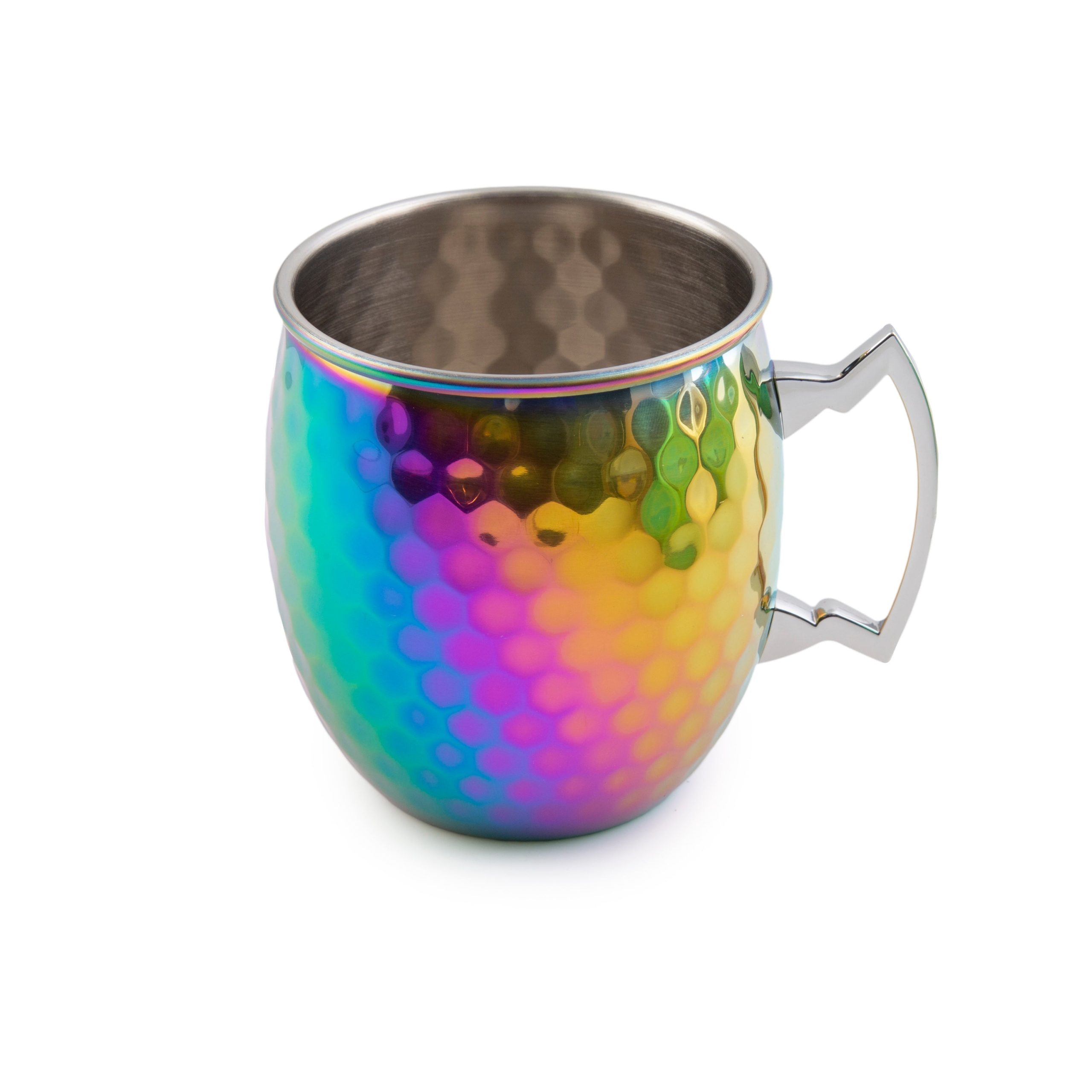 Hammered Rainbow Moscow Mule Mugs - Set Of 4 - Image 5