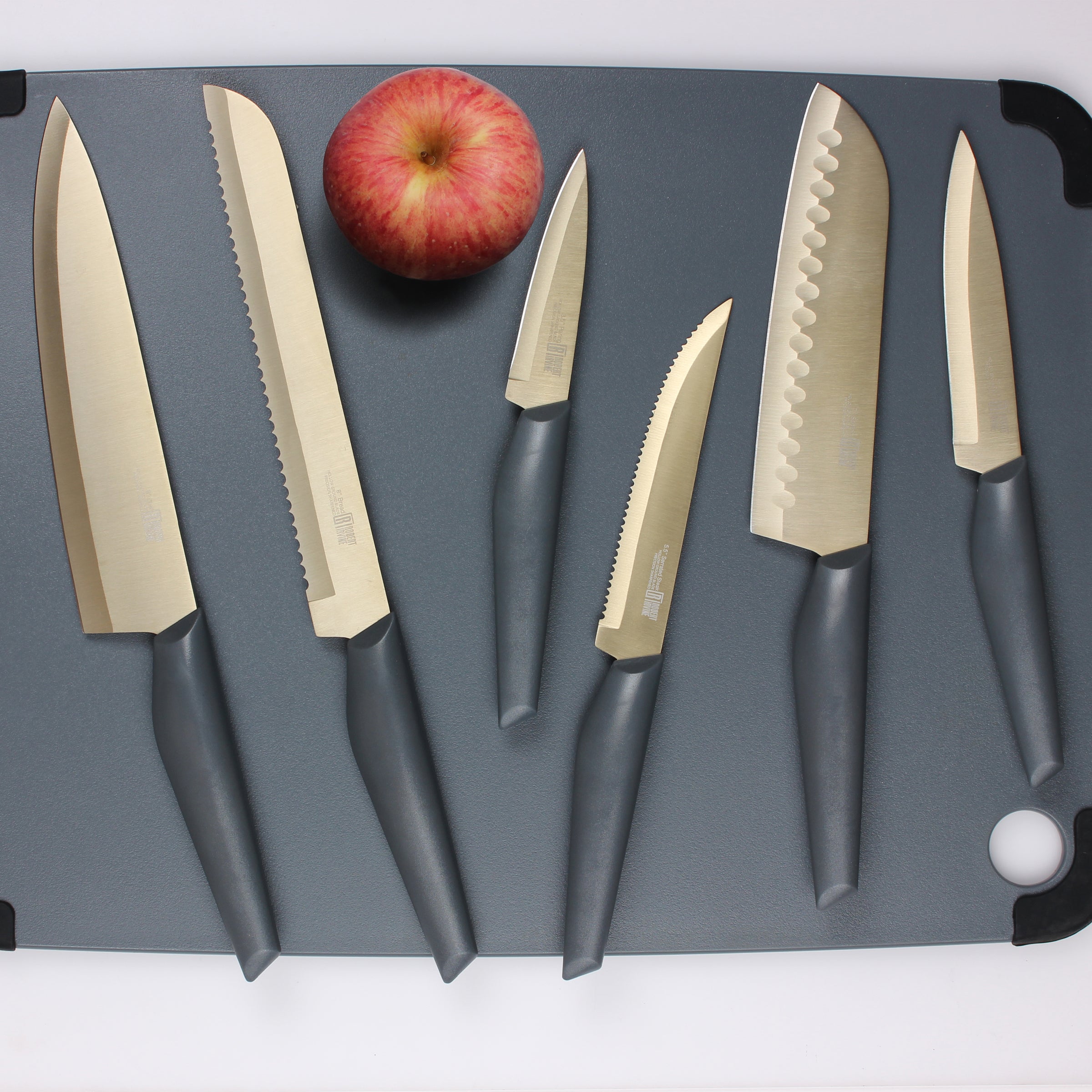 Robert Irvine 10 Piece Cutlery Set - Grey and Champagne - Image 5