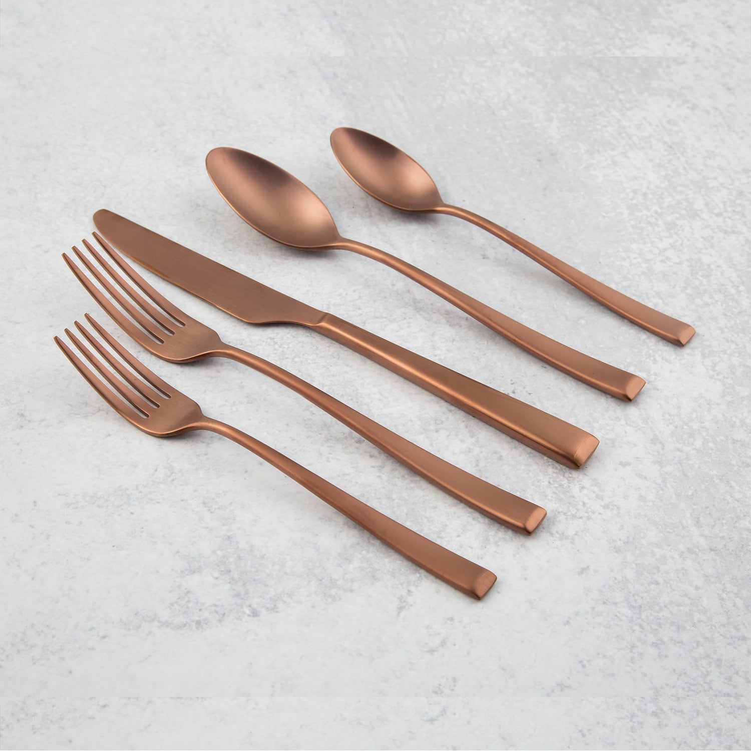 Marlise Copper Satin 20 Piece Flatware Set - Image 2