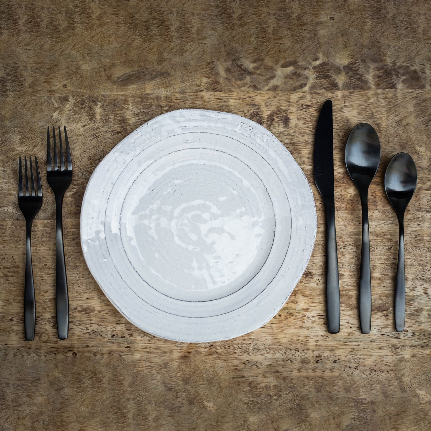 Averie Black Satin 20 Piece Flatware Set - Image 6