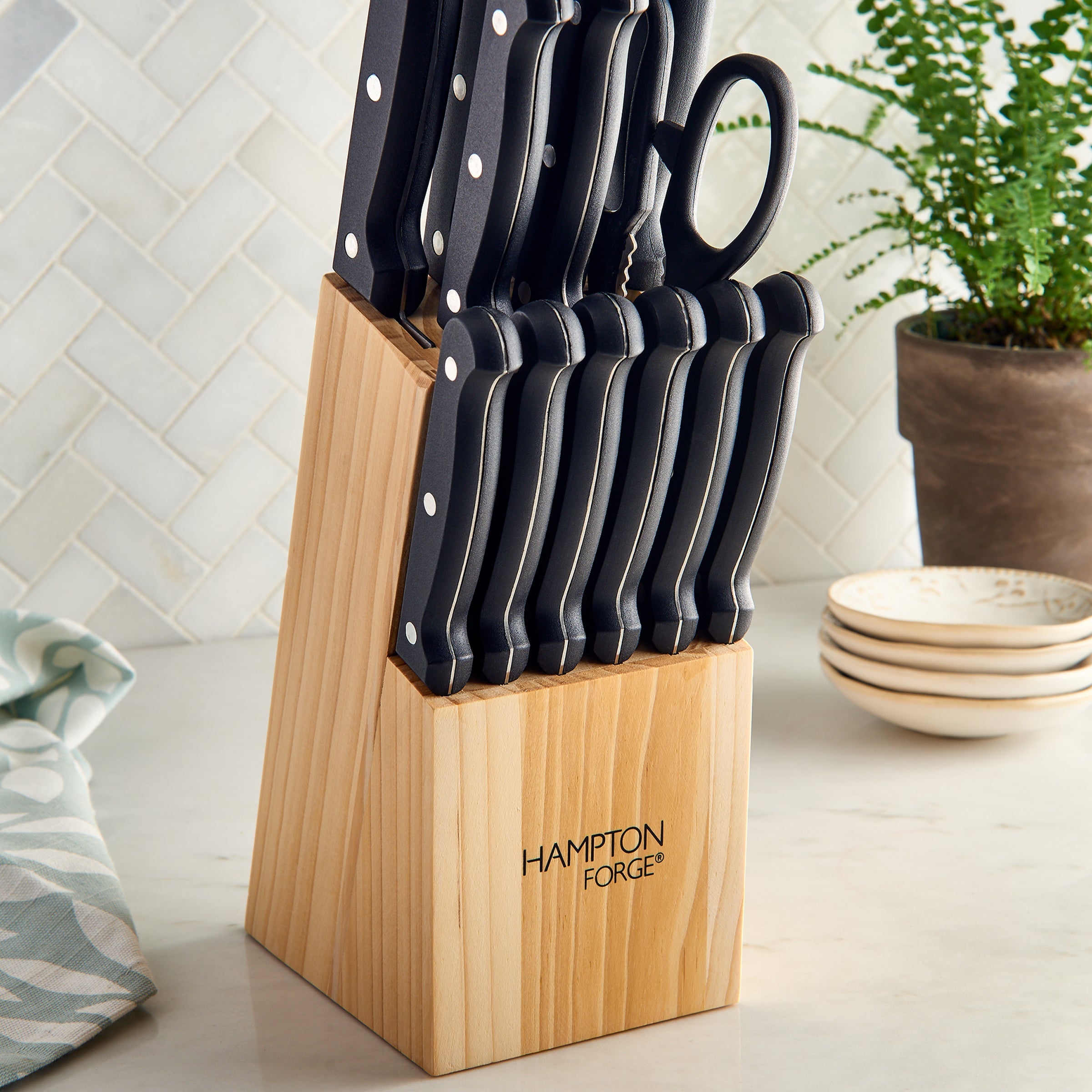 Brighton 14 Piece Cutlery Block Set - Image 2