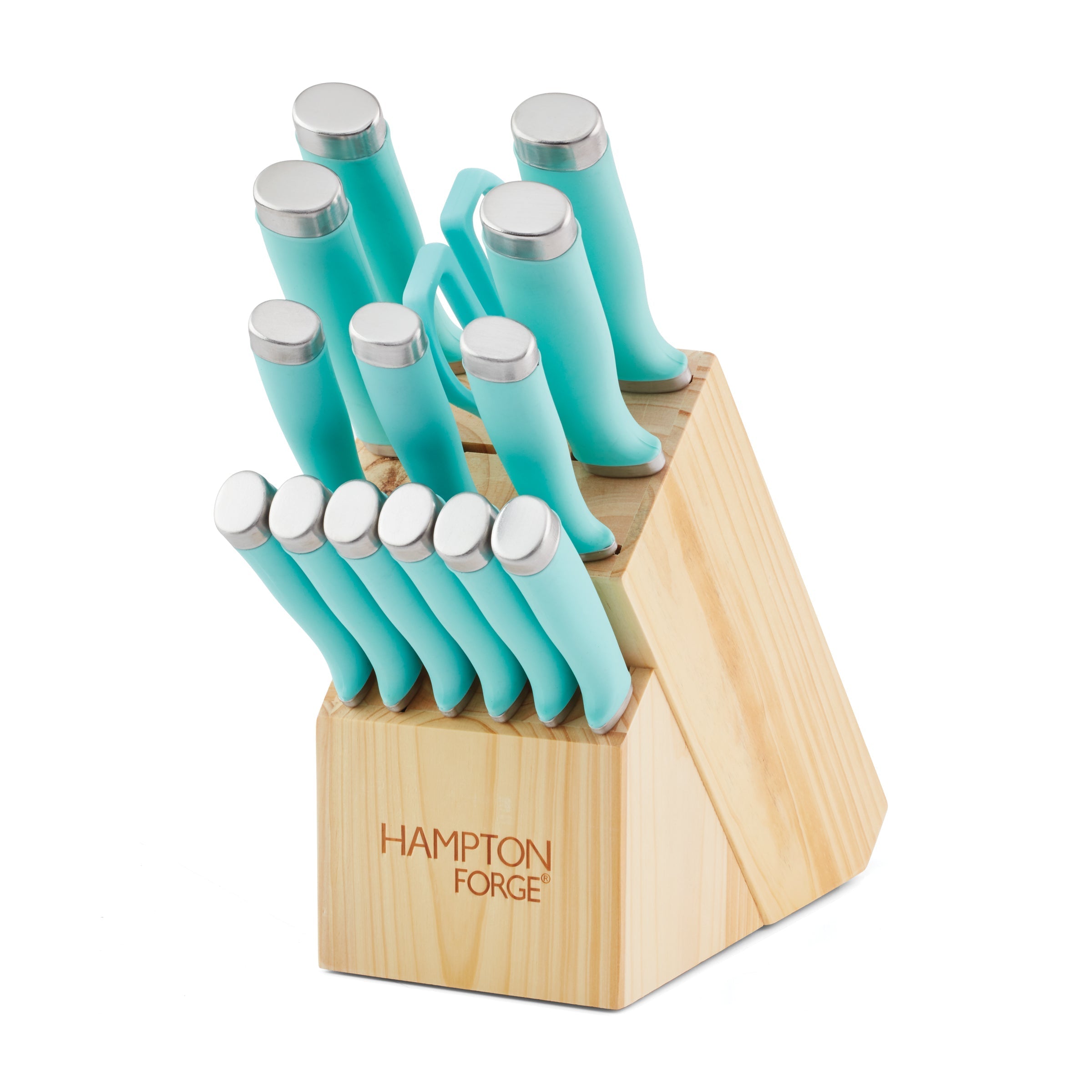 Epicure True Aqua 15 Piece Cutlery Block Set - Image 3