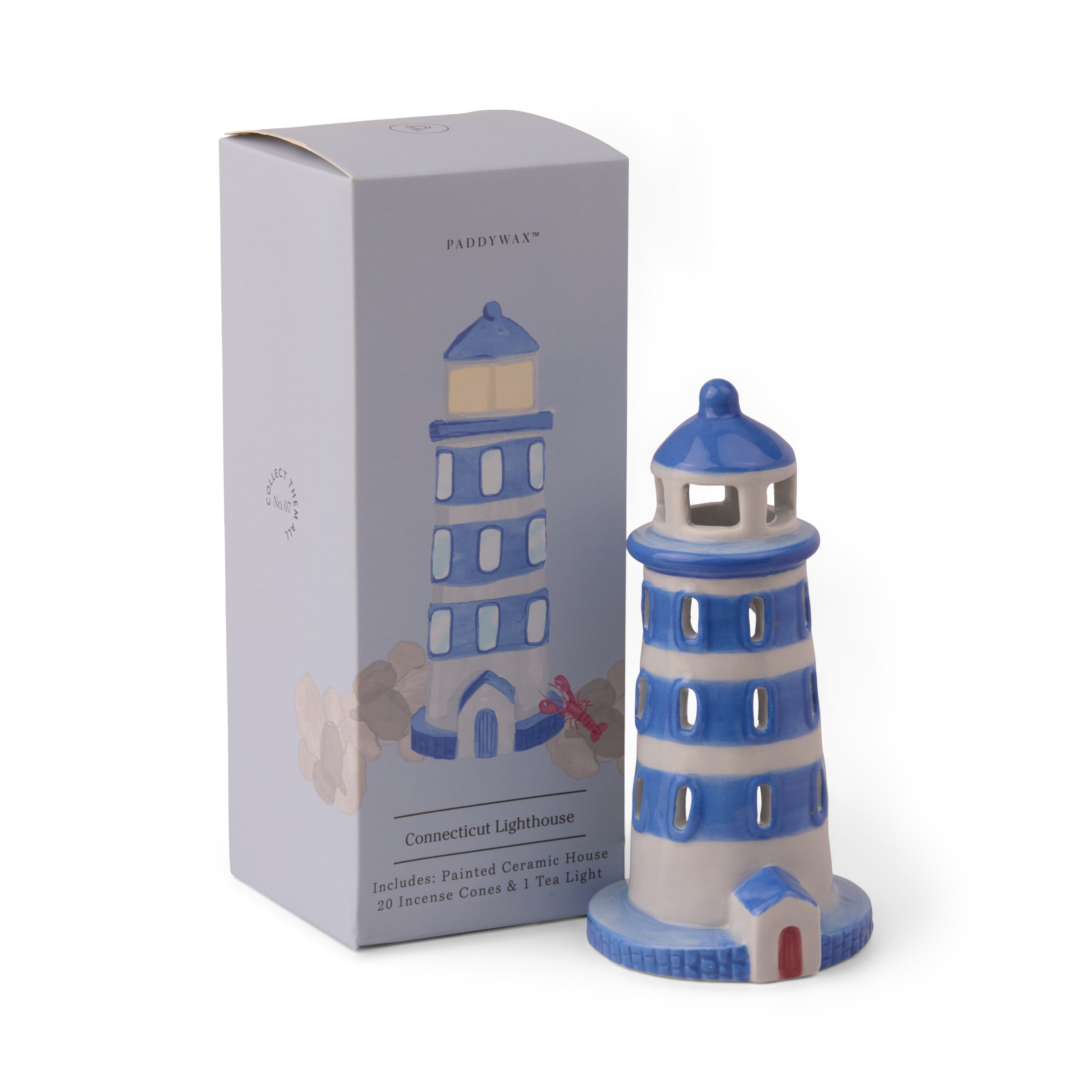 Incense House with Tea Light + 20 Cones. Lighthouse - Image 2