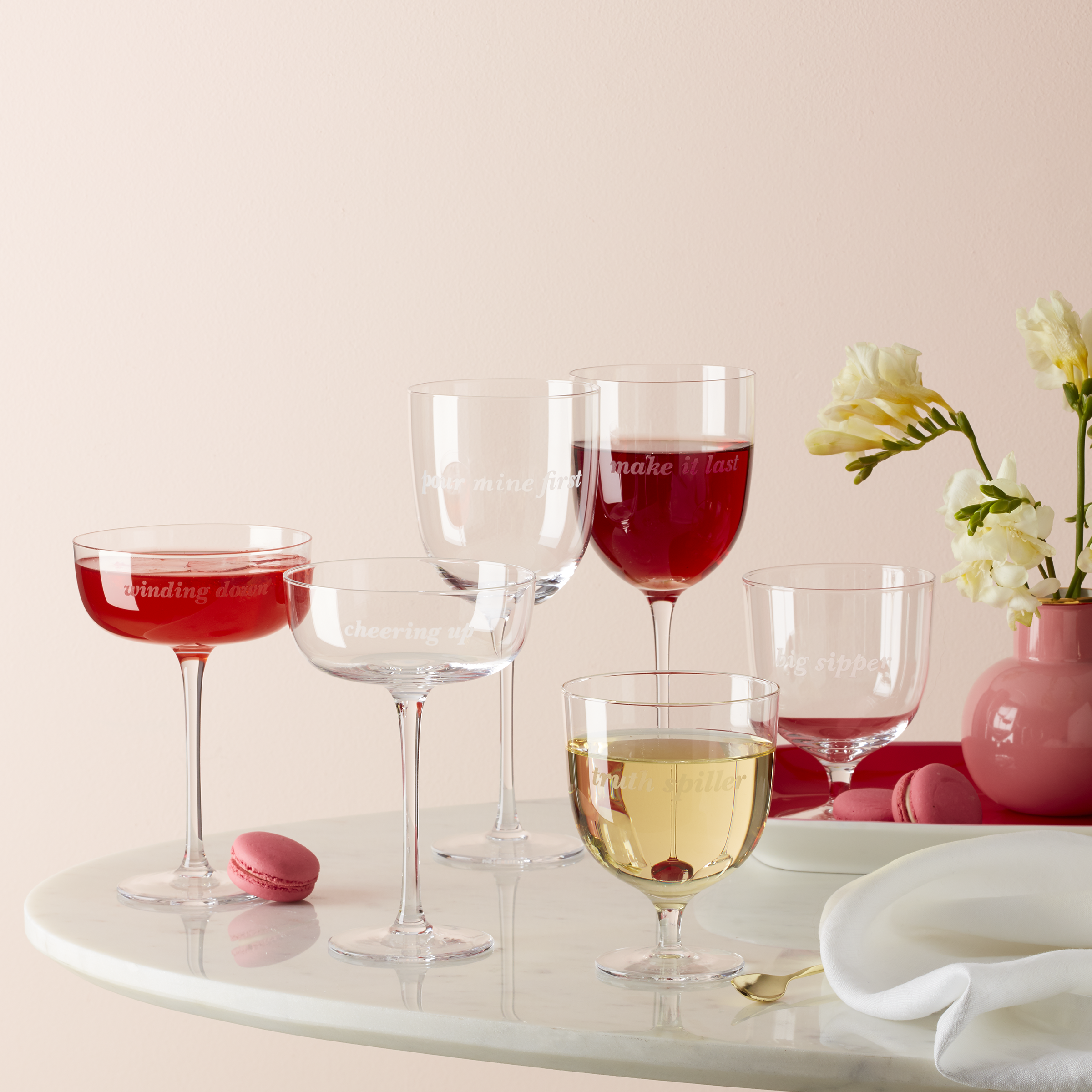 Pour Mine & Make It Last Wine Glasses - Set Of 2 - Image 2