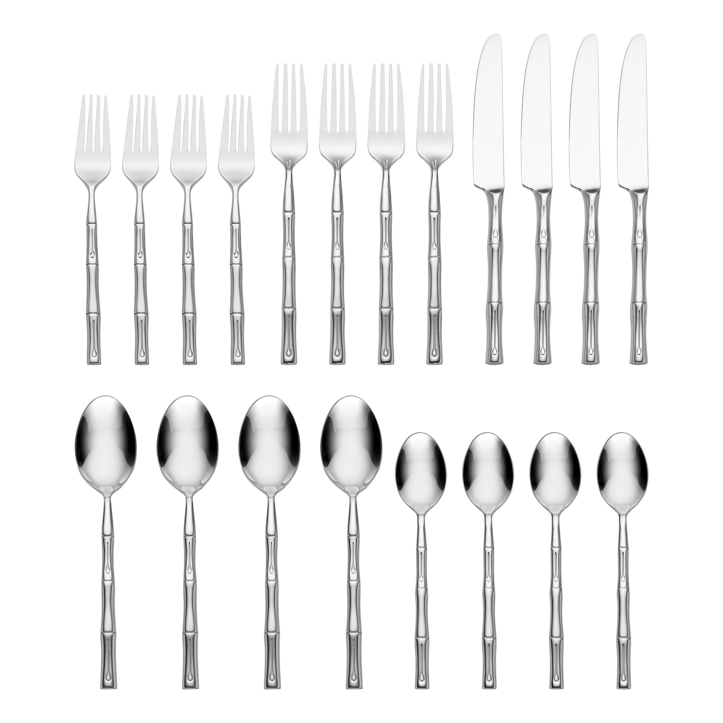 Bamboo 20 Piece Flatware Set - Image 2
