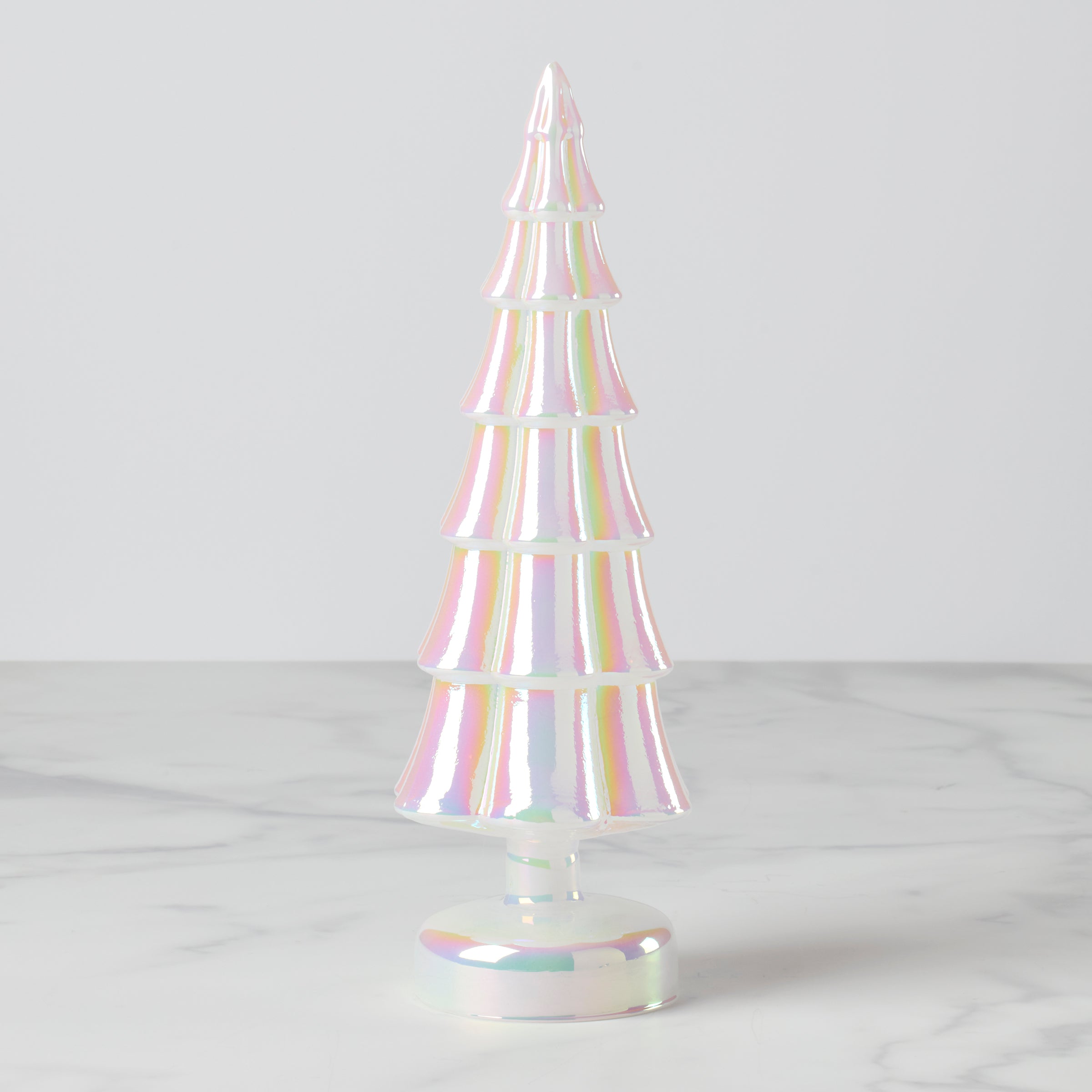 Led Lit Pearl Glass Holiday Tree - Image 2