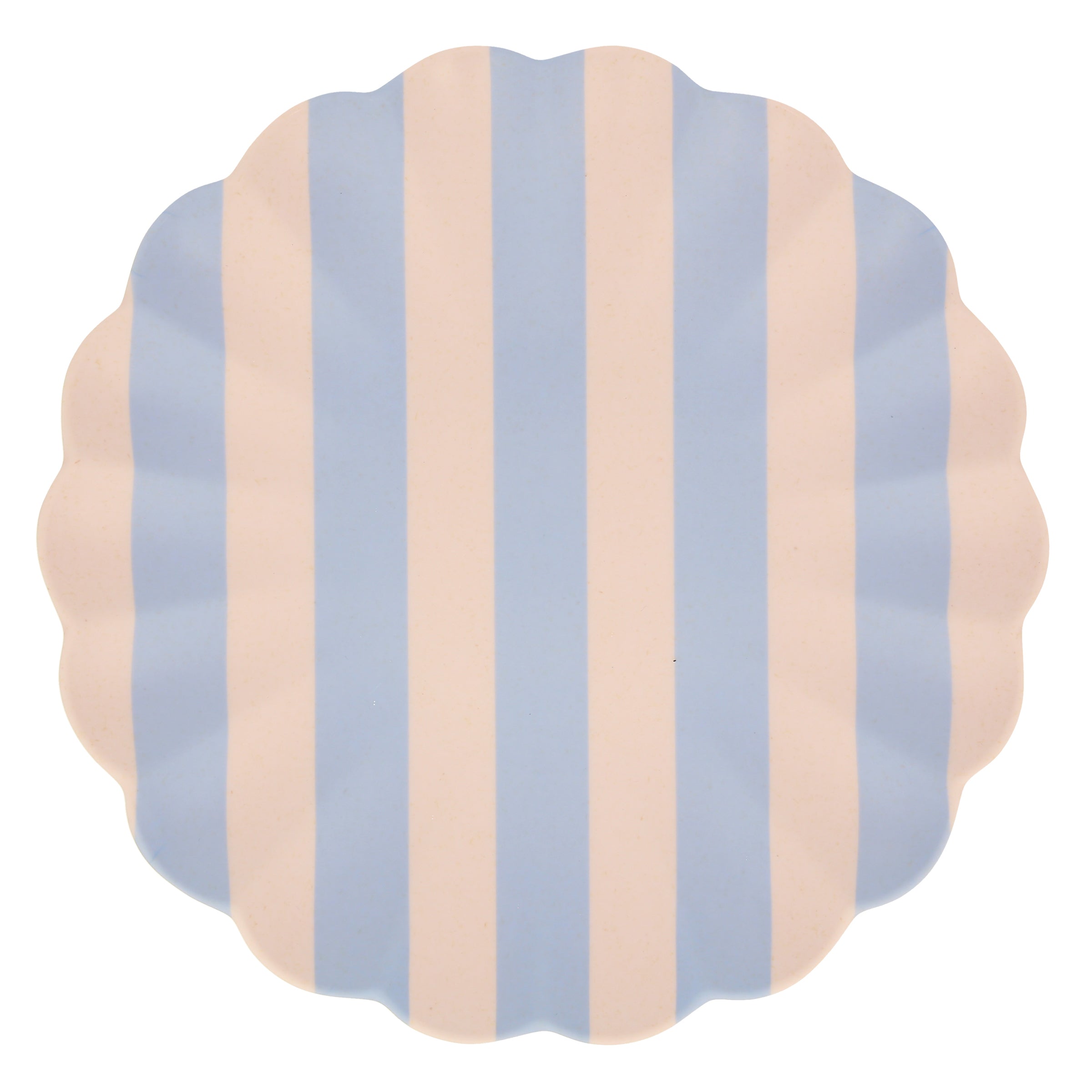 Stripy Reusable Bamboo Large Plates. Set of 6 - Image 3