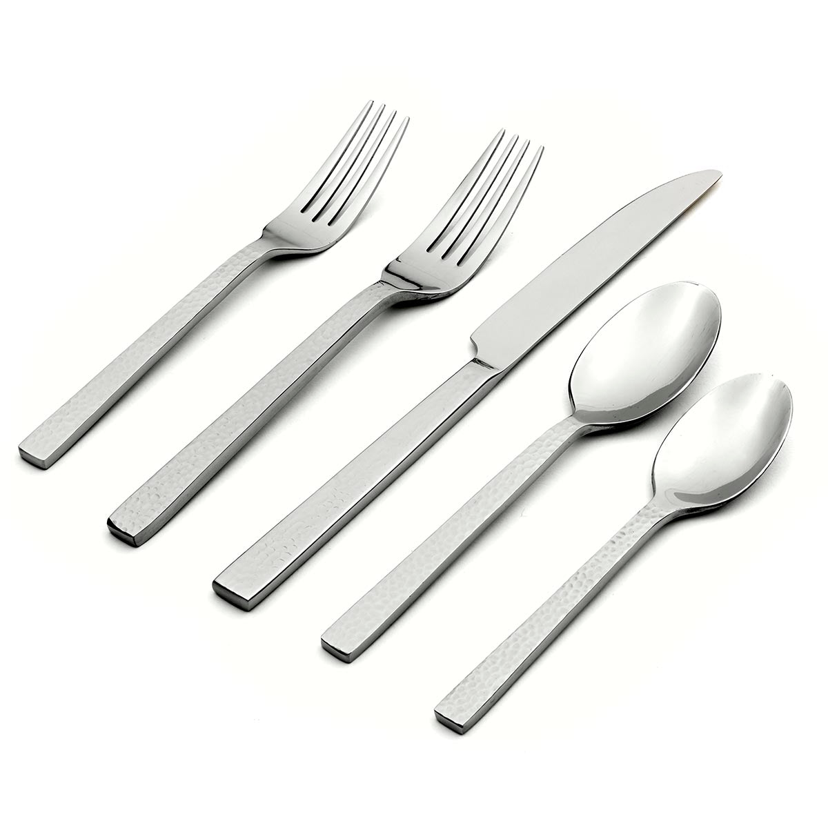 Chefs Table Hammered 20 Piece Flatware Set