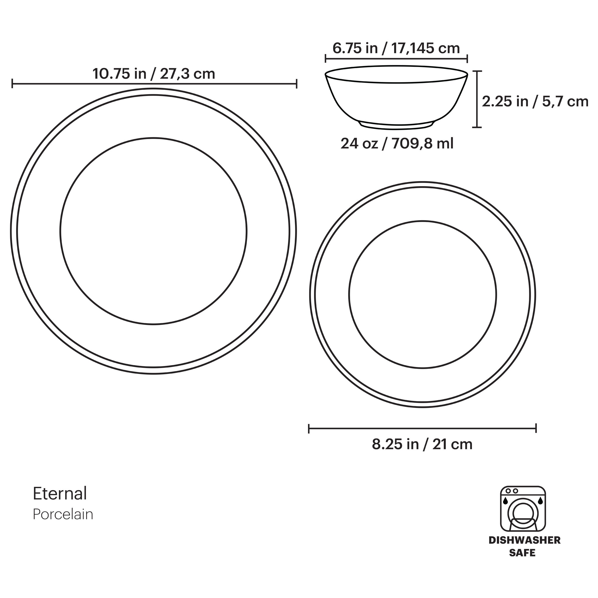 Eternal 12-Piece Dinnerware Set - Image 2