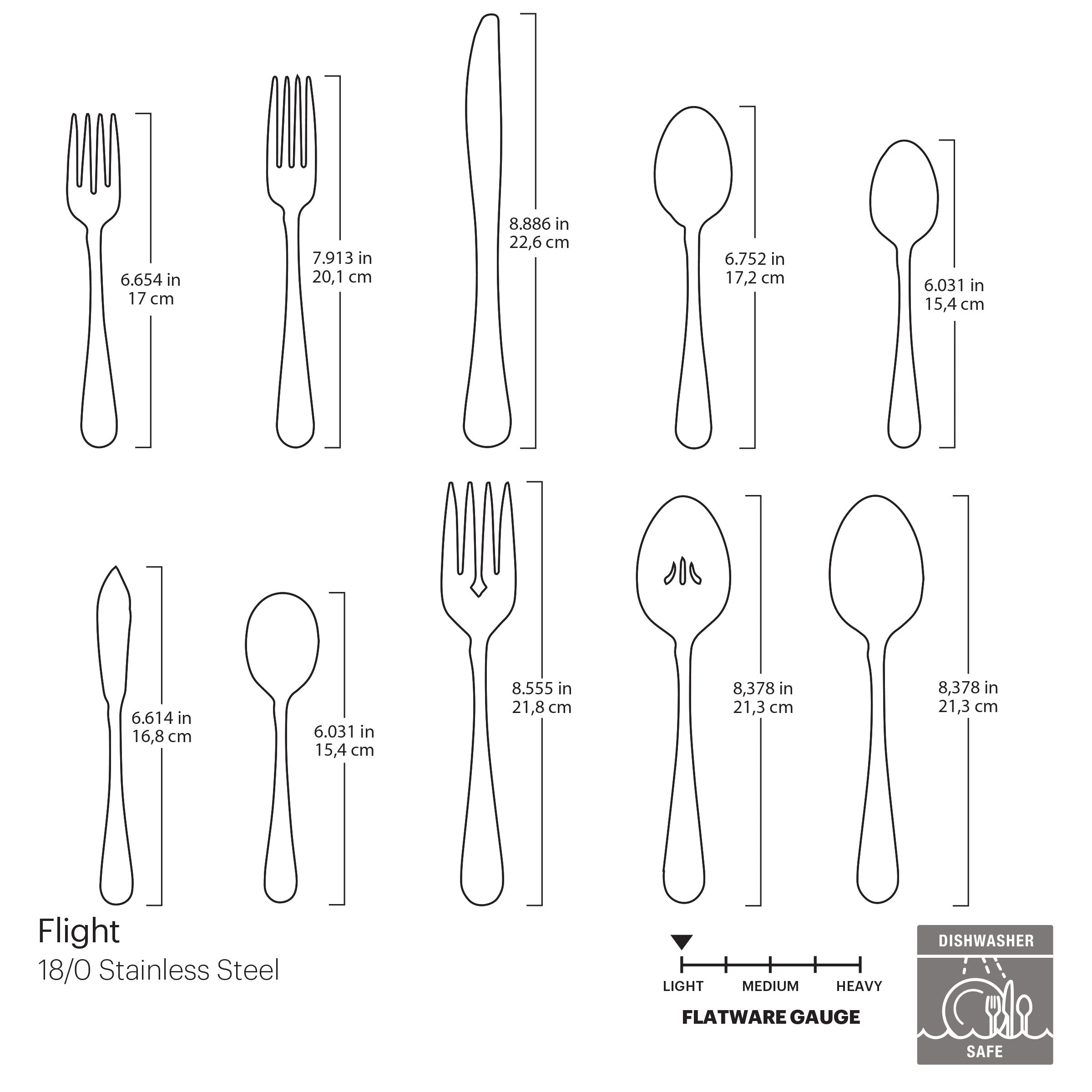 Flight 45 Piece Flatware Set - Image 4