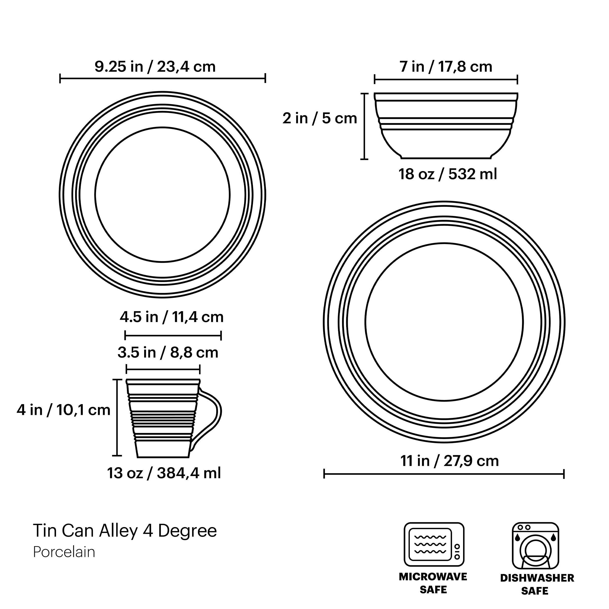 Tin Can Alley Four Degree 4-Piece Place Setting - Image 5