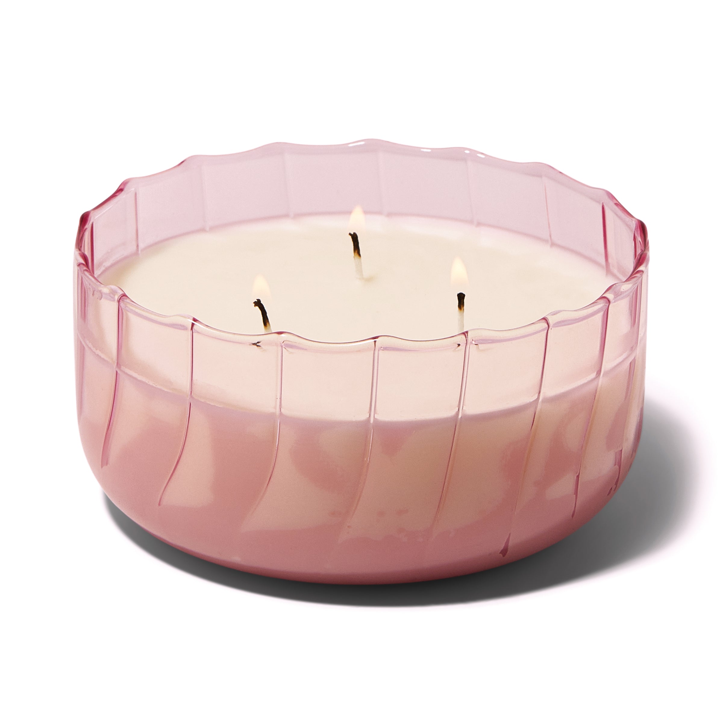 Ripple 12-oz Soy Wax Candle. Desert Peach