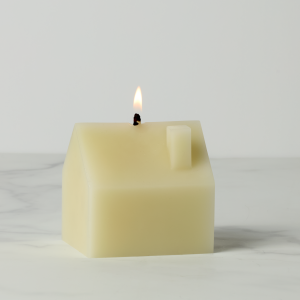 Iconic Small House Candle - Cream