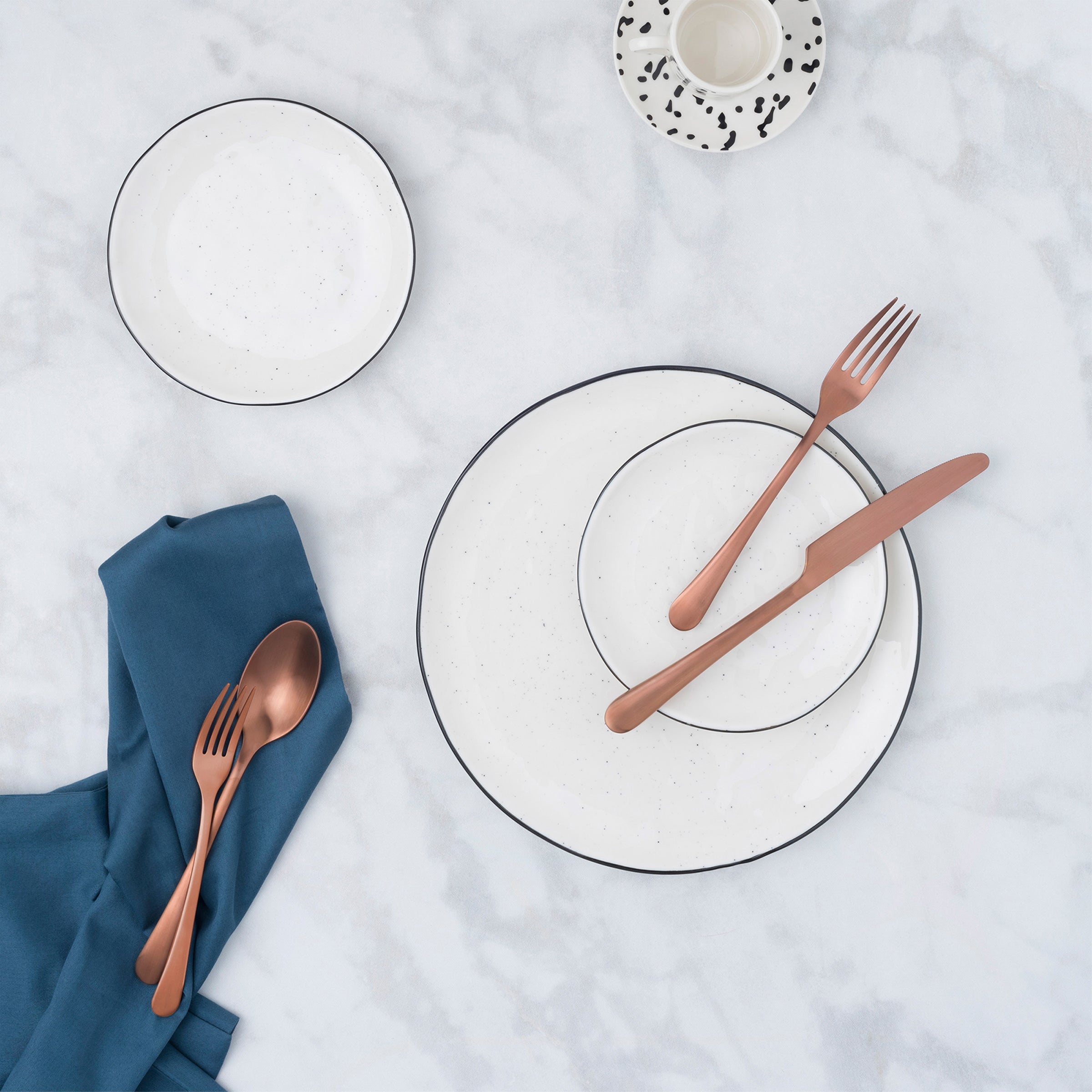 Mirabella Copper Titanium Satin 20 Piece Flatware Set - Image 4