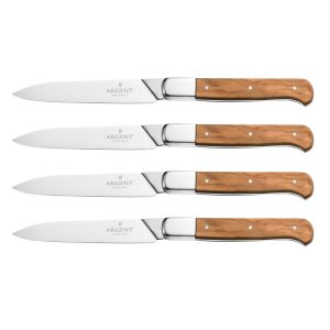 Lynden Olive Wood Steak Knives Set of 4