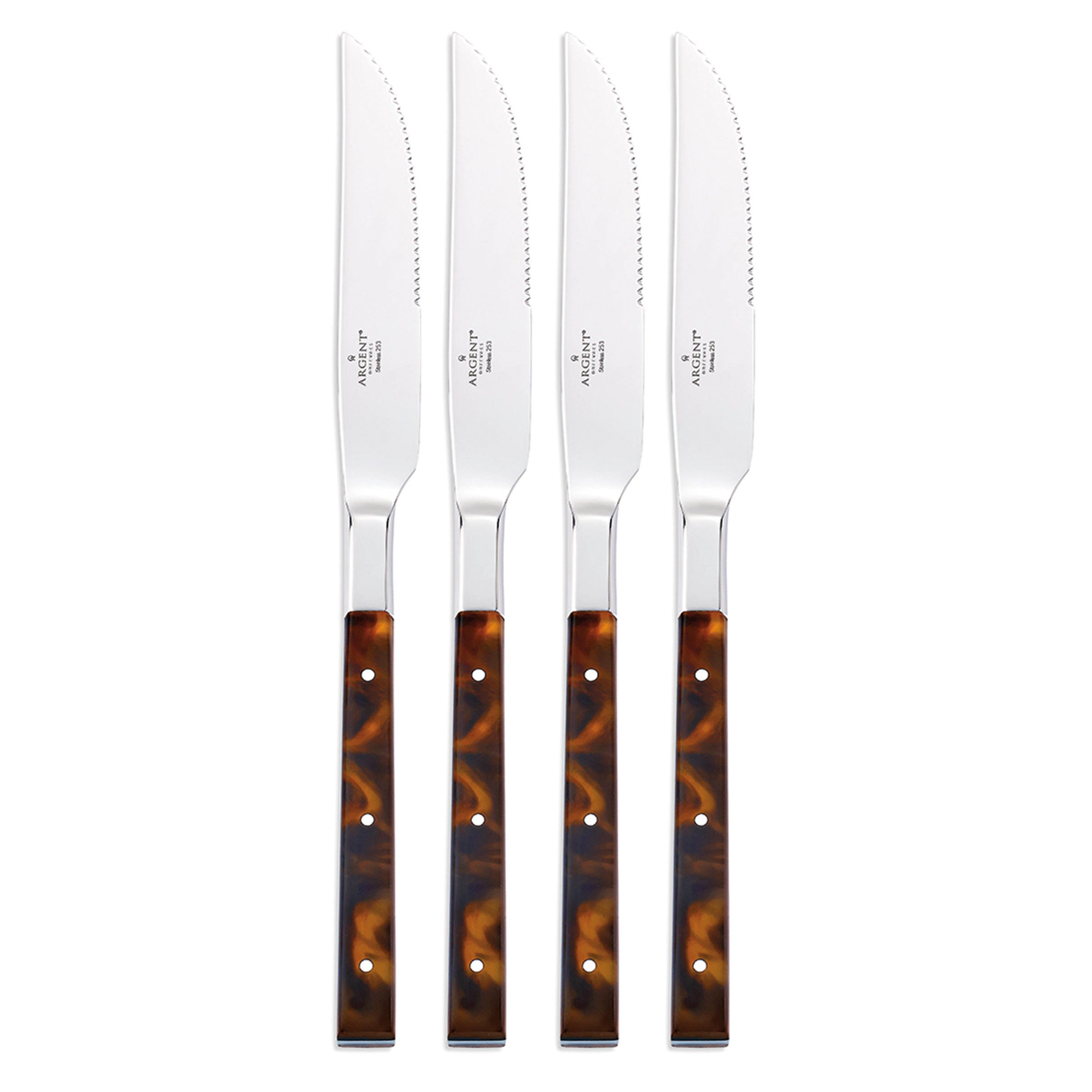 St. Laurent Tortoise Steak Knives Set of 4