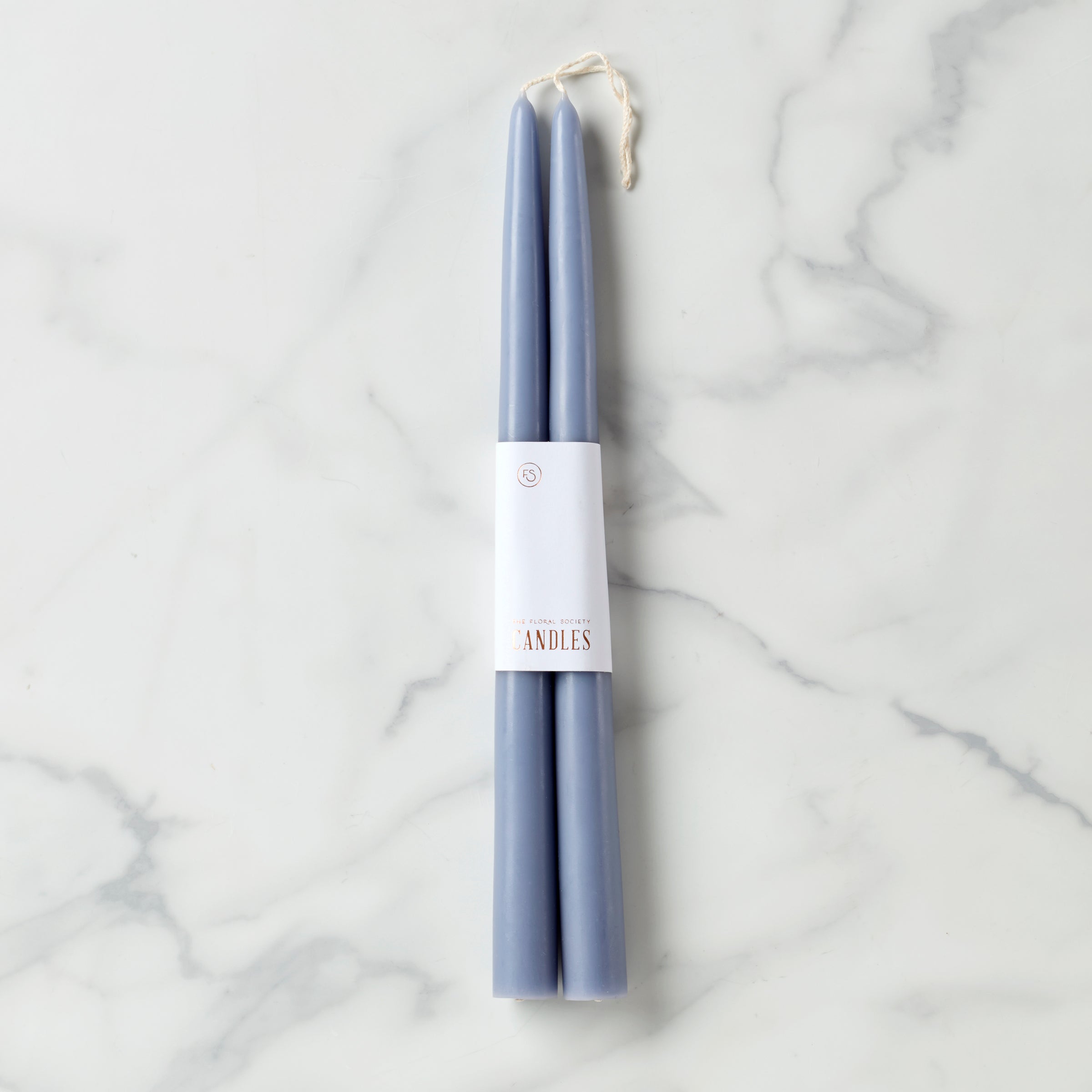 Dipped 12 Taper Candle Pair - Heron