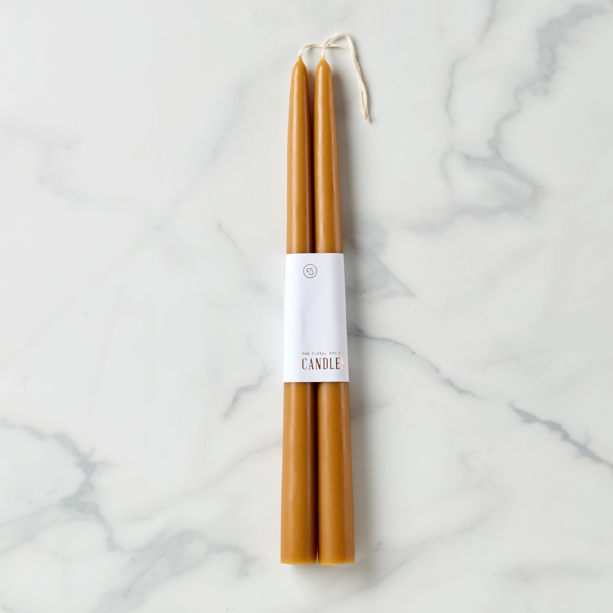 Dipped 12 Taper Candle Pair - Miel