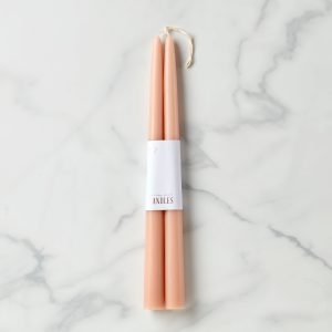 Dipped 12 Taper Candle Pair - Petal