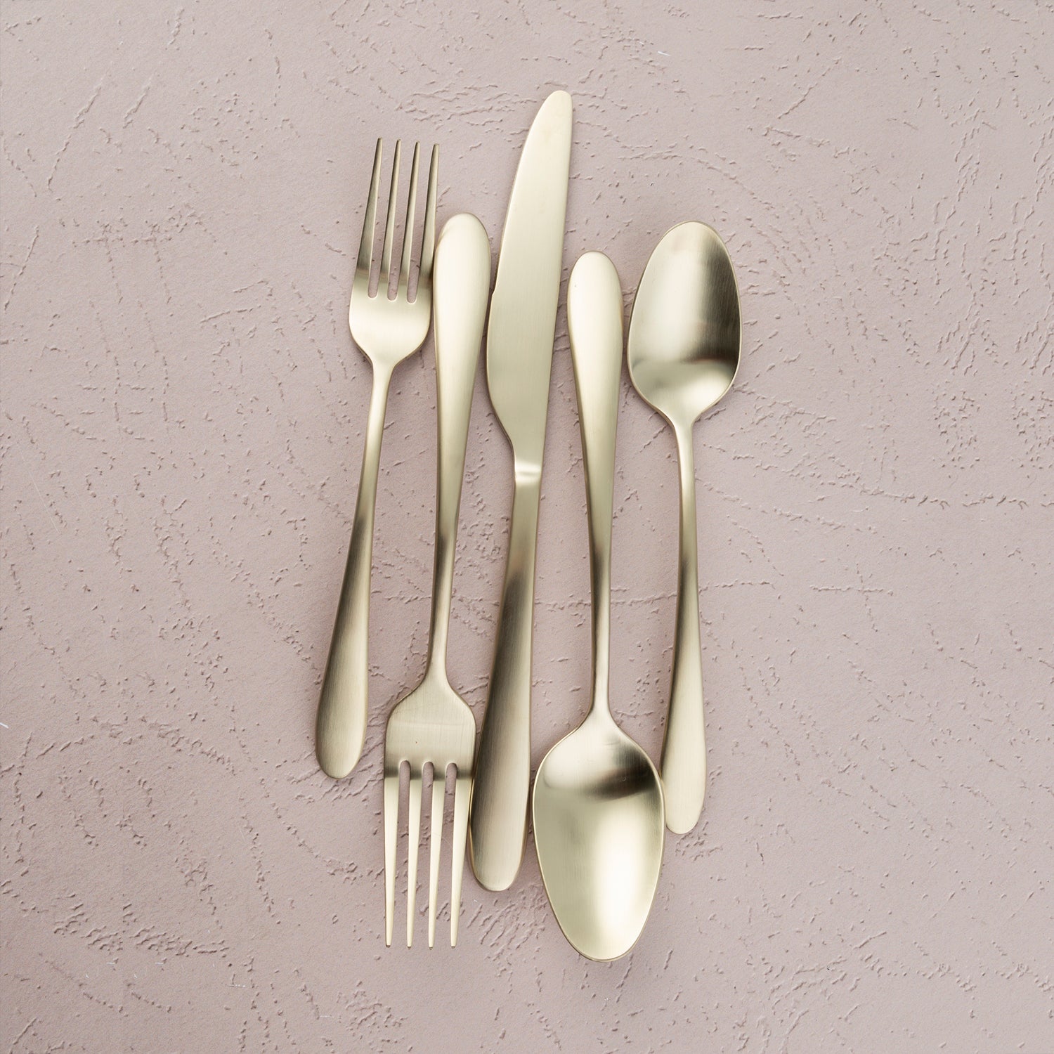 Poet Champagne Satin 20 Piece Flatware Set - Image 5
