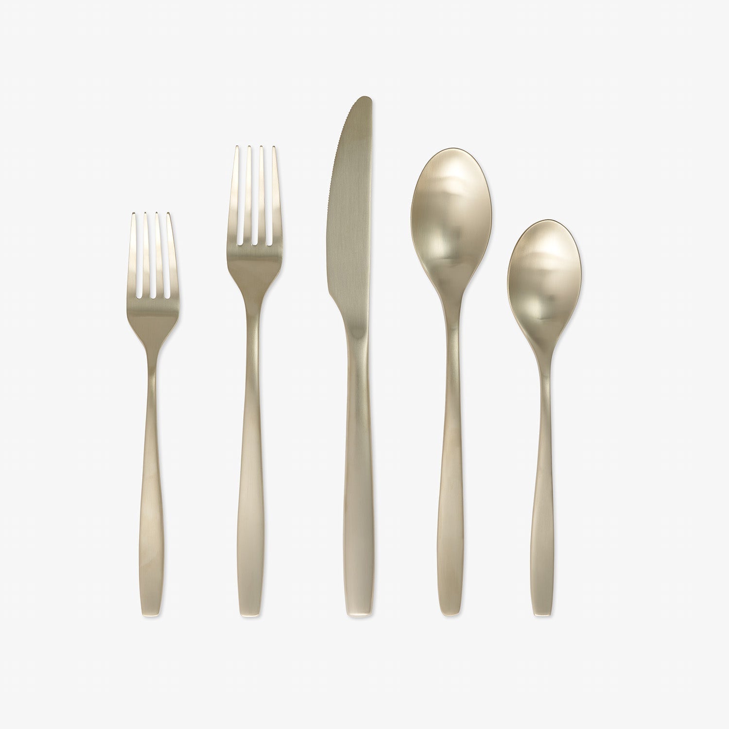 Averie Champagne Satin 20 Piece Flatware Set - Image 3