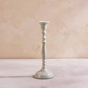 Nera Light Green Candle Holder. Medium