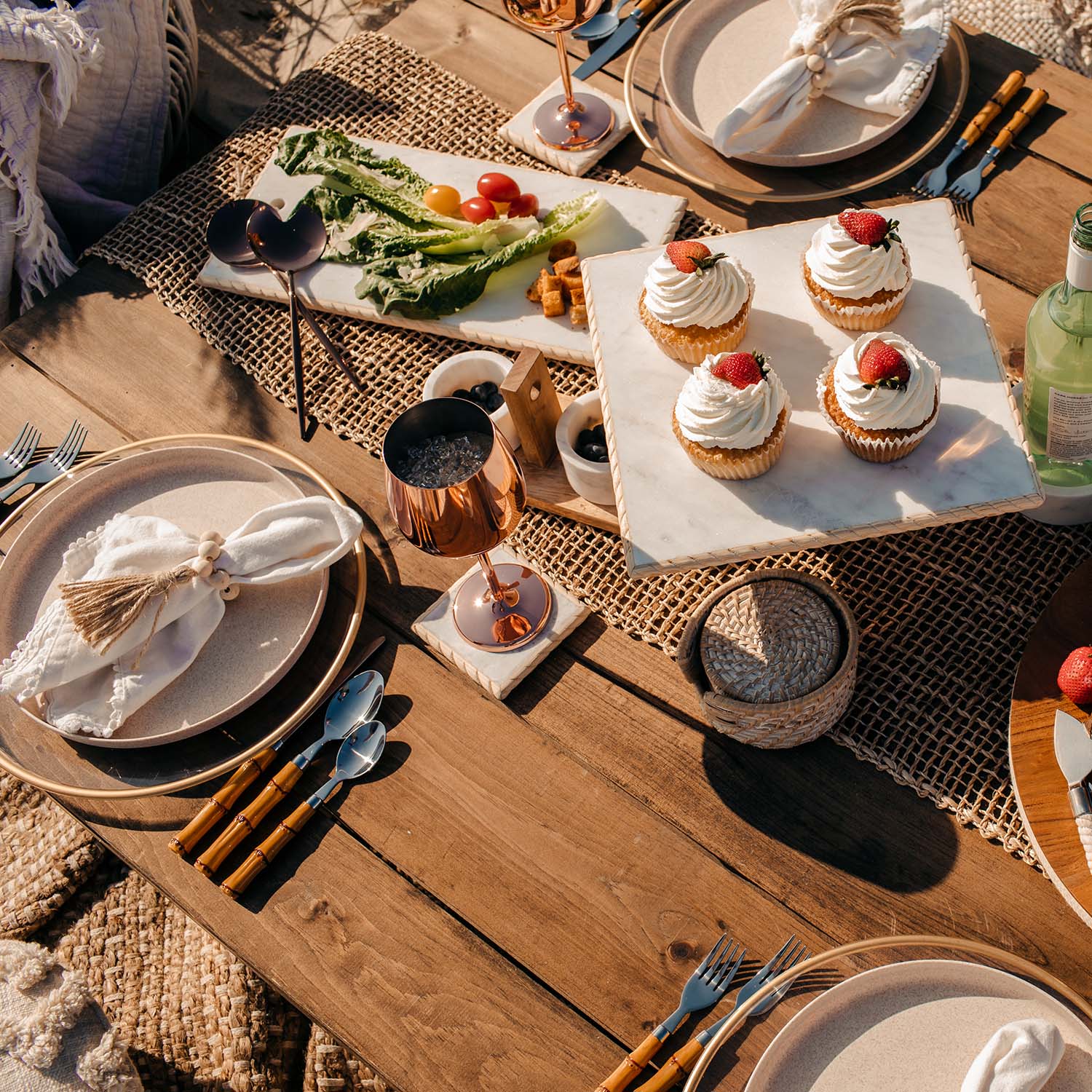 Bamboo Handle 20-Piece Flatware Set - Image 13