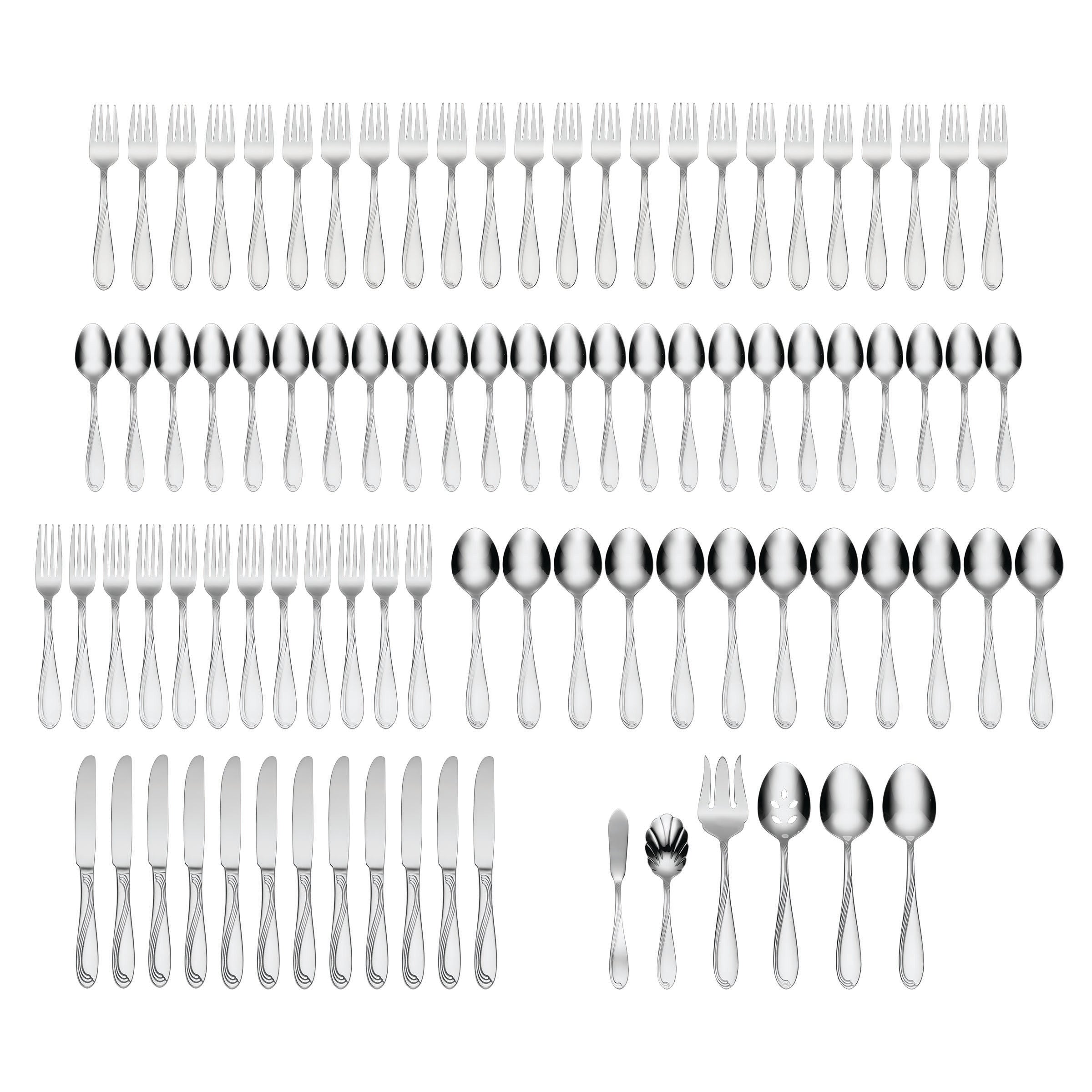 Cresta 90 Piece Flatware Set - Image 2