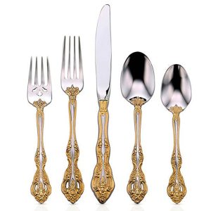 Golden Michelangelo 20 Piece Flatware Set