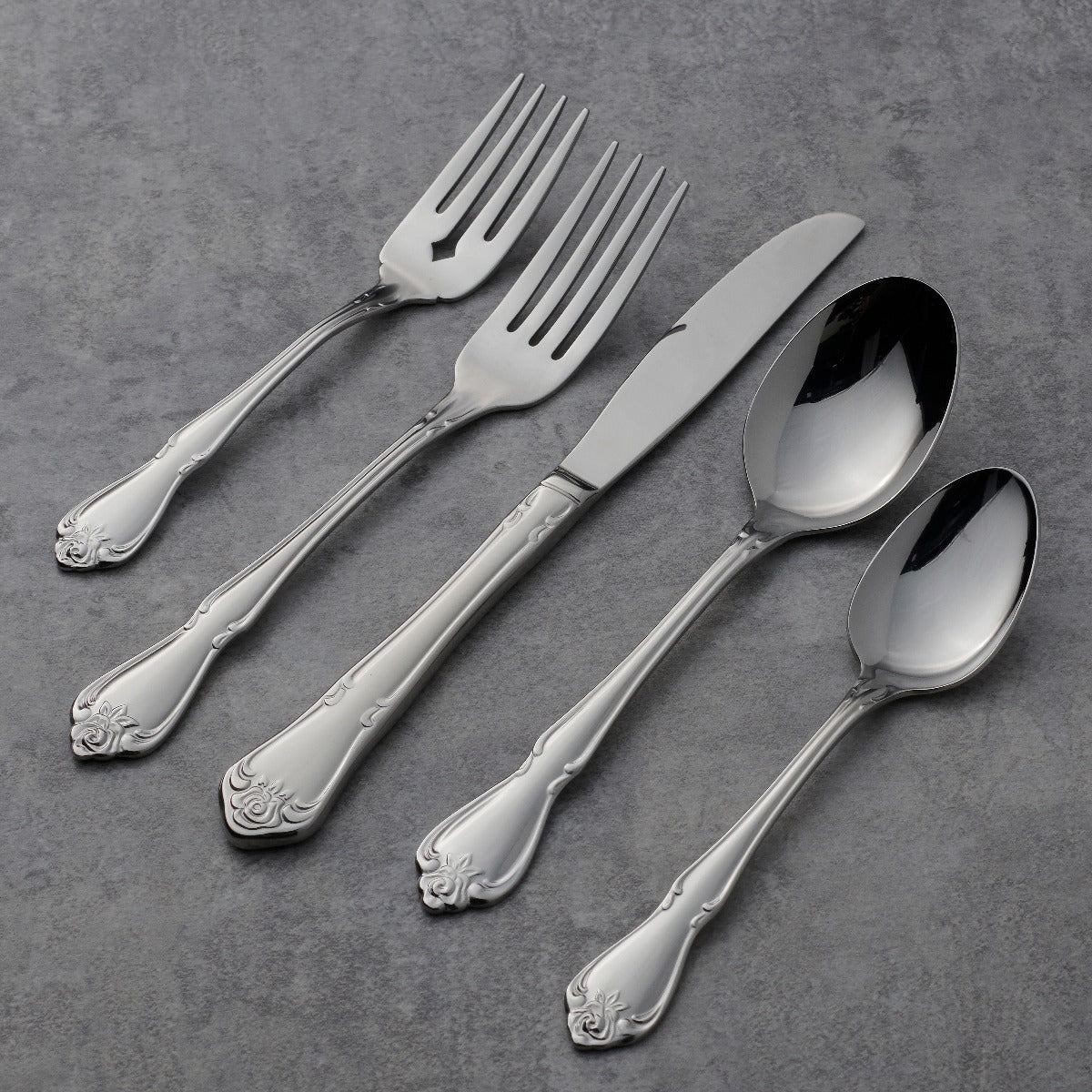 True Rose 45 Piece Flatware Set - Image 2
